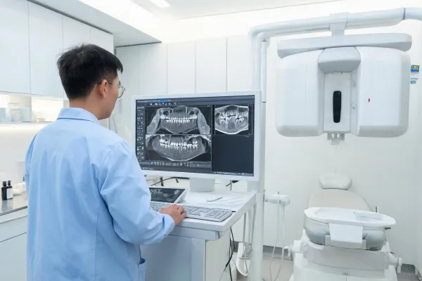Clinical engineer at imaging console